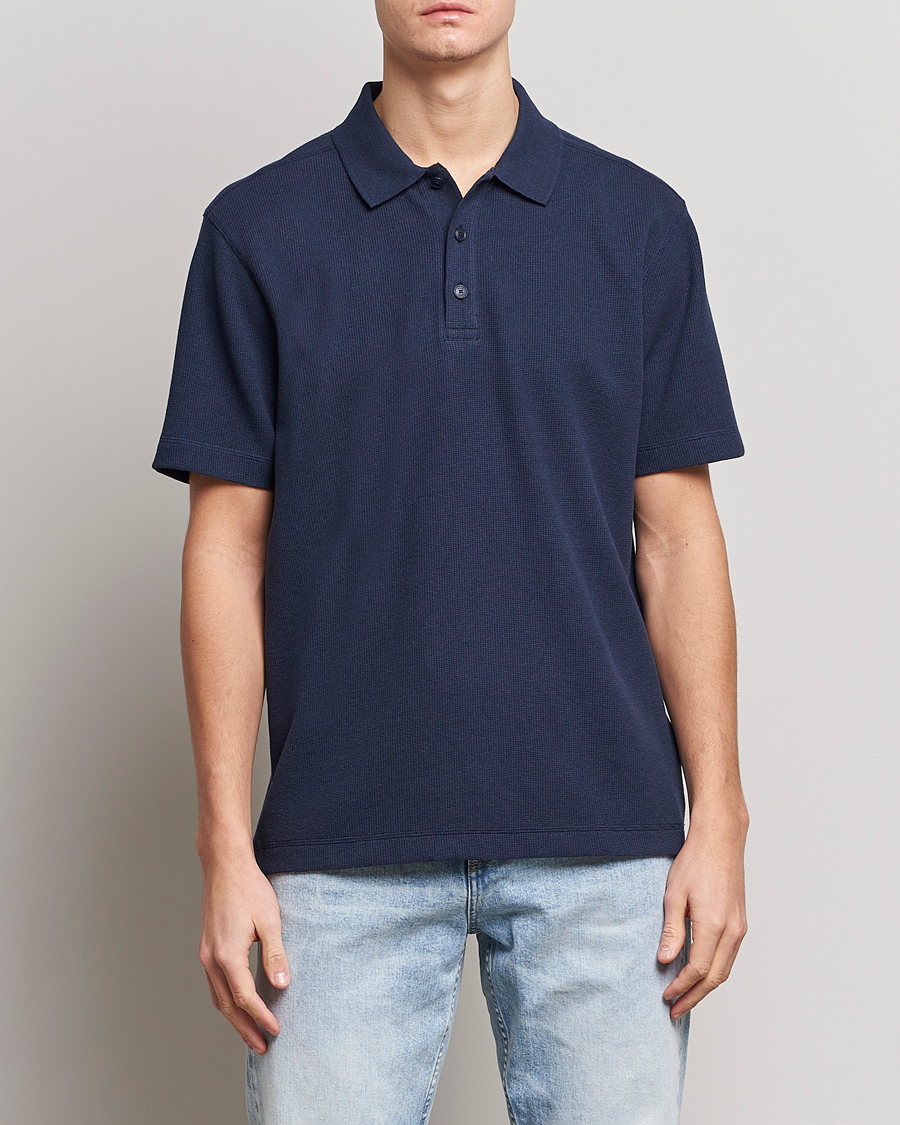 Mies |  | BOSS Casual | Petempesto Knitted Polo Dark Blue