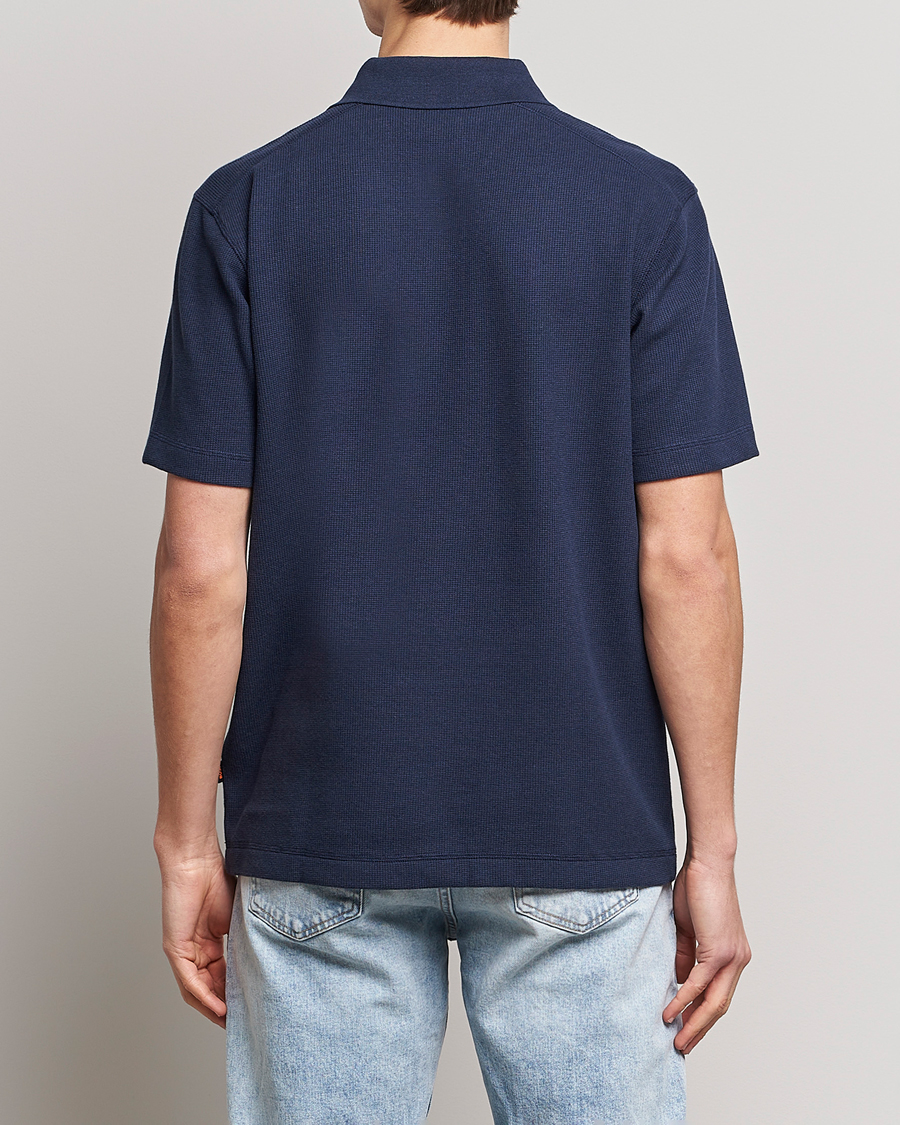 Mies | Pikeet | BOSS ORANGE | Petempesto Knitted Polo Dark Blue