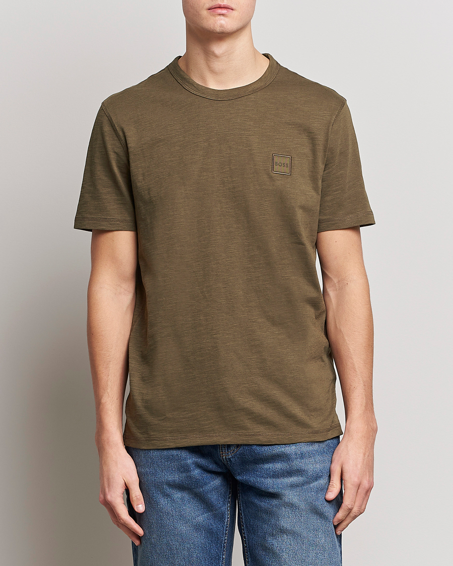 Mies |  | BOSS ORANGE | Tegood Slub Crew Neck T-Shirt Dark Green