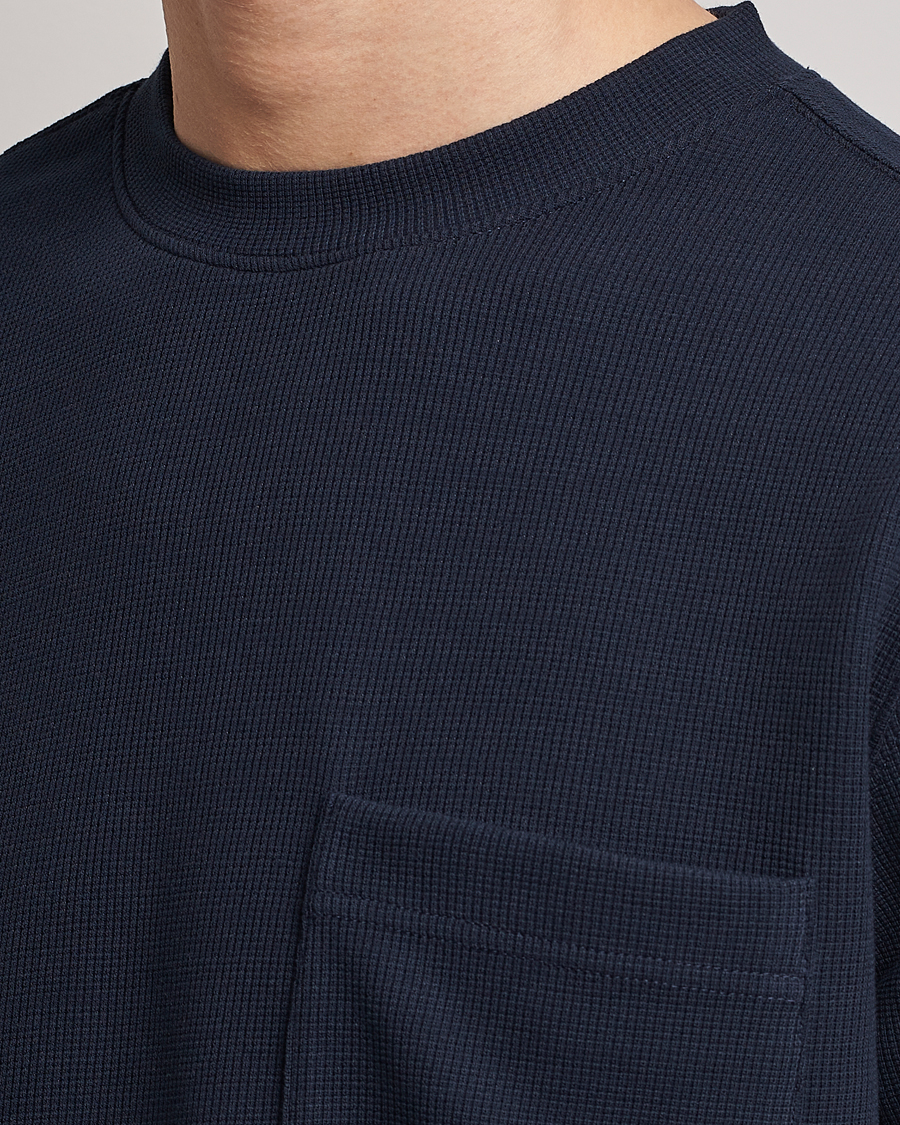 Mies | T-paidat | BOSS ORANGE | Tempesto Knitted Crew Neck T-Shirt Dark Blue
