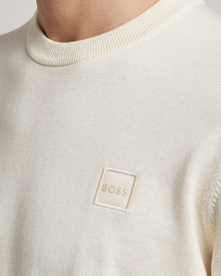 Mies | Puserot | BOSS ORANGE | Kanovano Knitted Sweater Light Beige