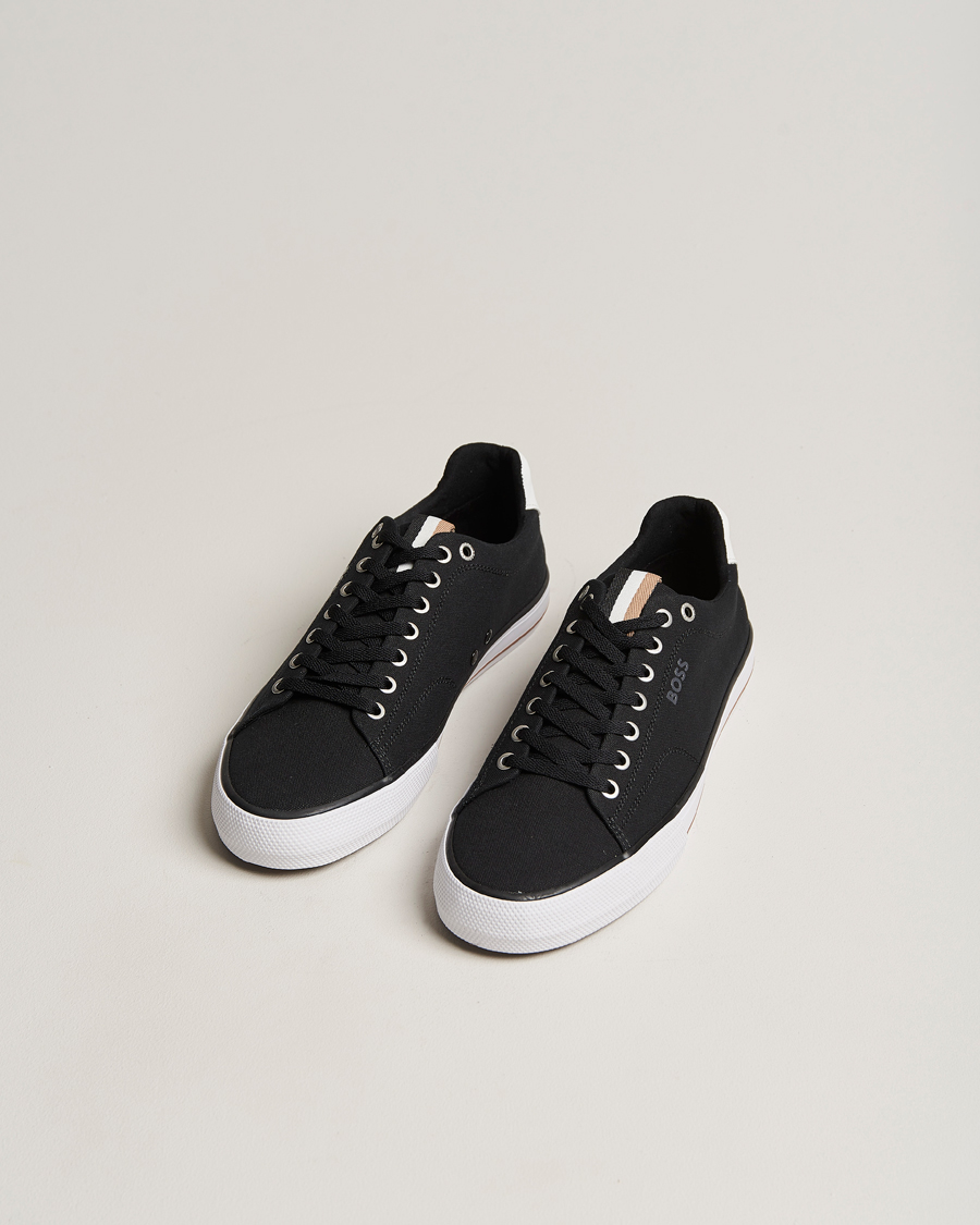 Mies | BOSS | BOSS | Aiden Canvas Sneaker Black