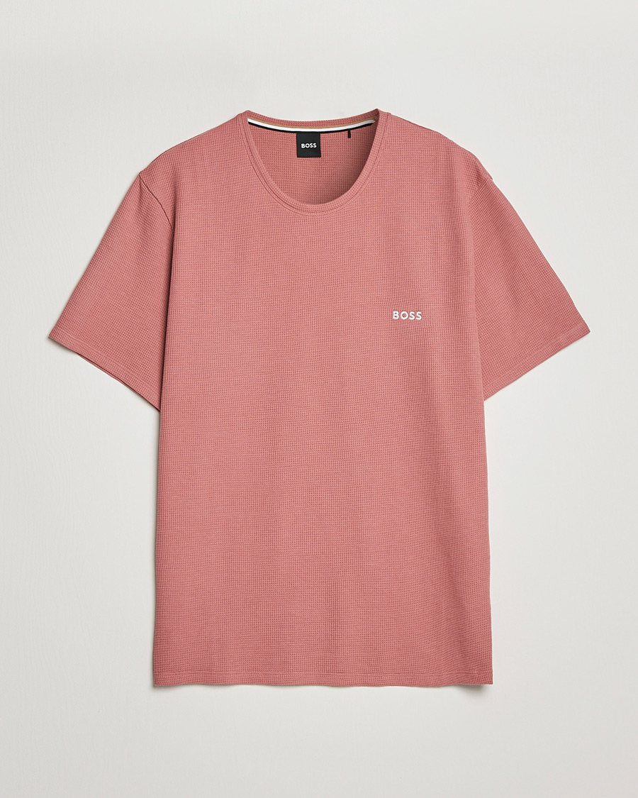 Mies | T-paidat | BOSS BLACK | Waffle Logo Crew Neck T-Shirt Open Pink
