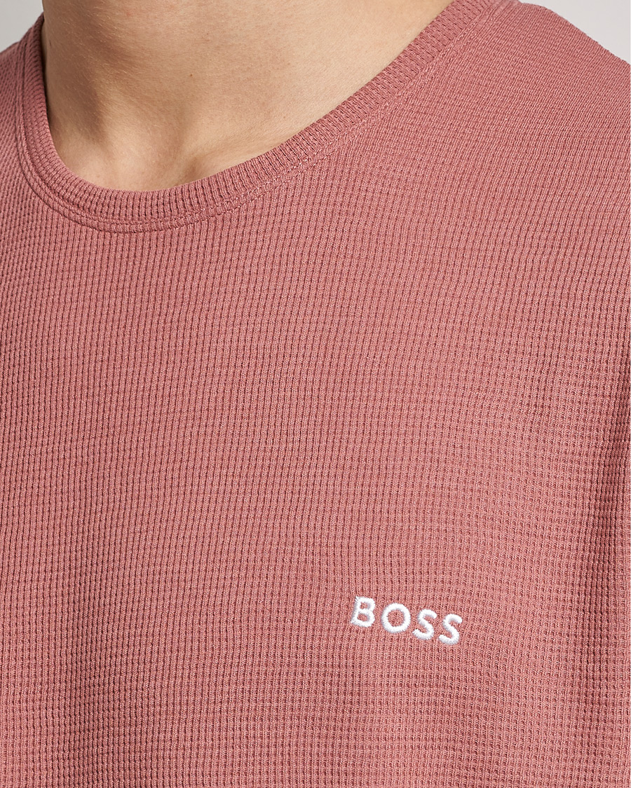 Mies | T-paidat | BOSS BLACK | Waffle Logo Crew Neck T-Shirt Open Pink