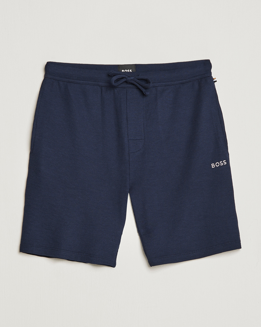 Mies | Shortsit | BOSS BLACK | Waffle Logo Shorts Dark Blue