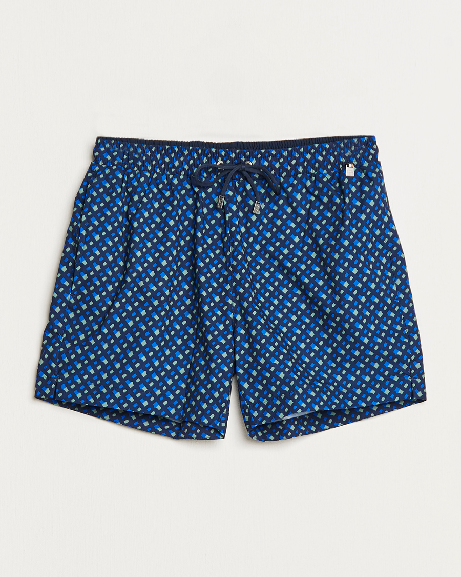 Mies | Uimahousut | BOSS BLACK | Manu Monogram Logo Swimshorts Dark Blue