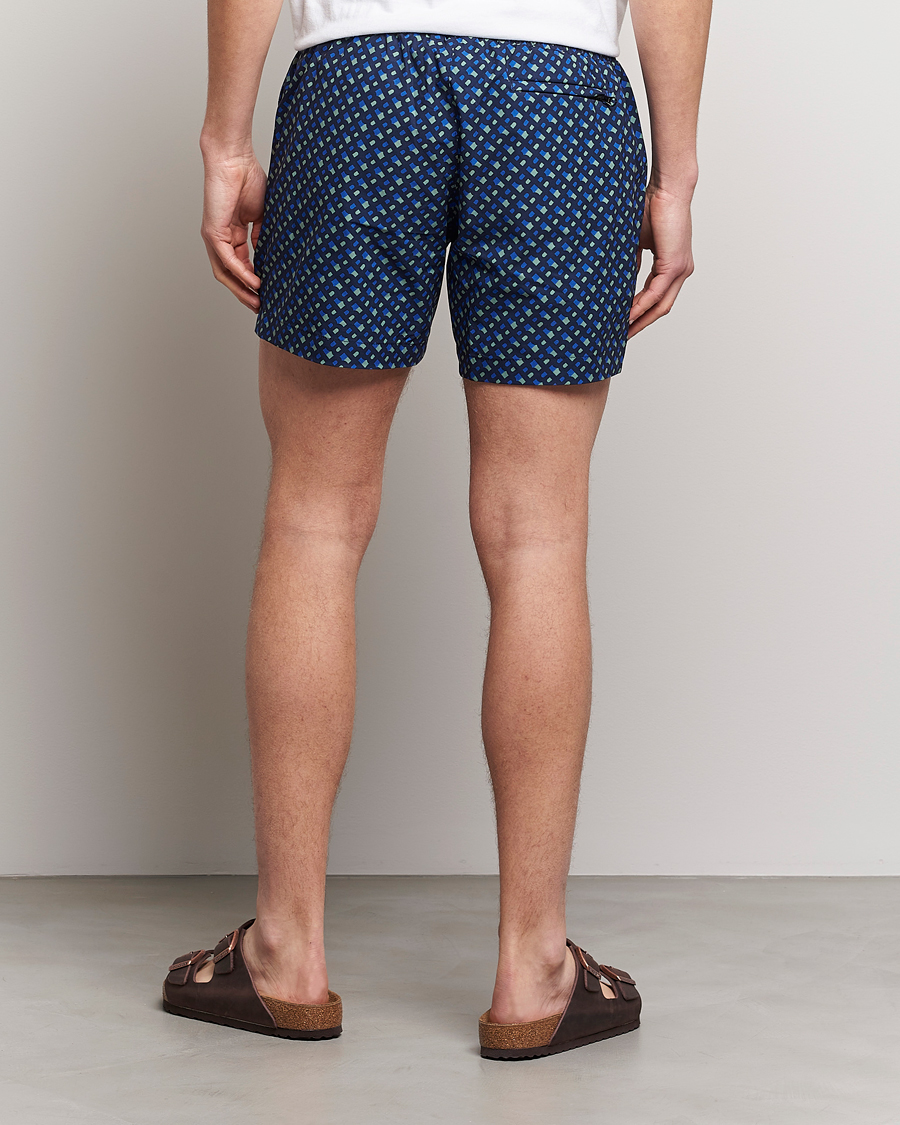 Mies | Uimahousut | BOSS BLACK | Manu Monogram Logo Swimshorts Dark Blue