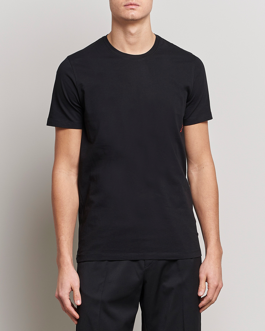 Mies | T-paidat | HUGO | 2-Pack Logo Crew Neck T-Shirt Black