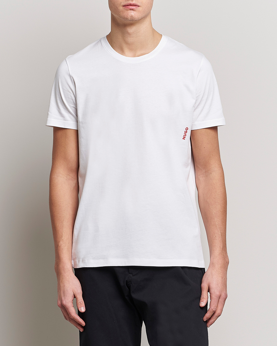 Mies | Monipakkaus | HUGO | 2-Pack Logo Crew Neck T-Shirt White