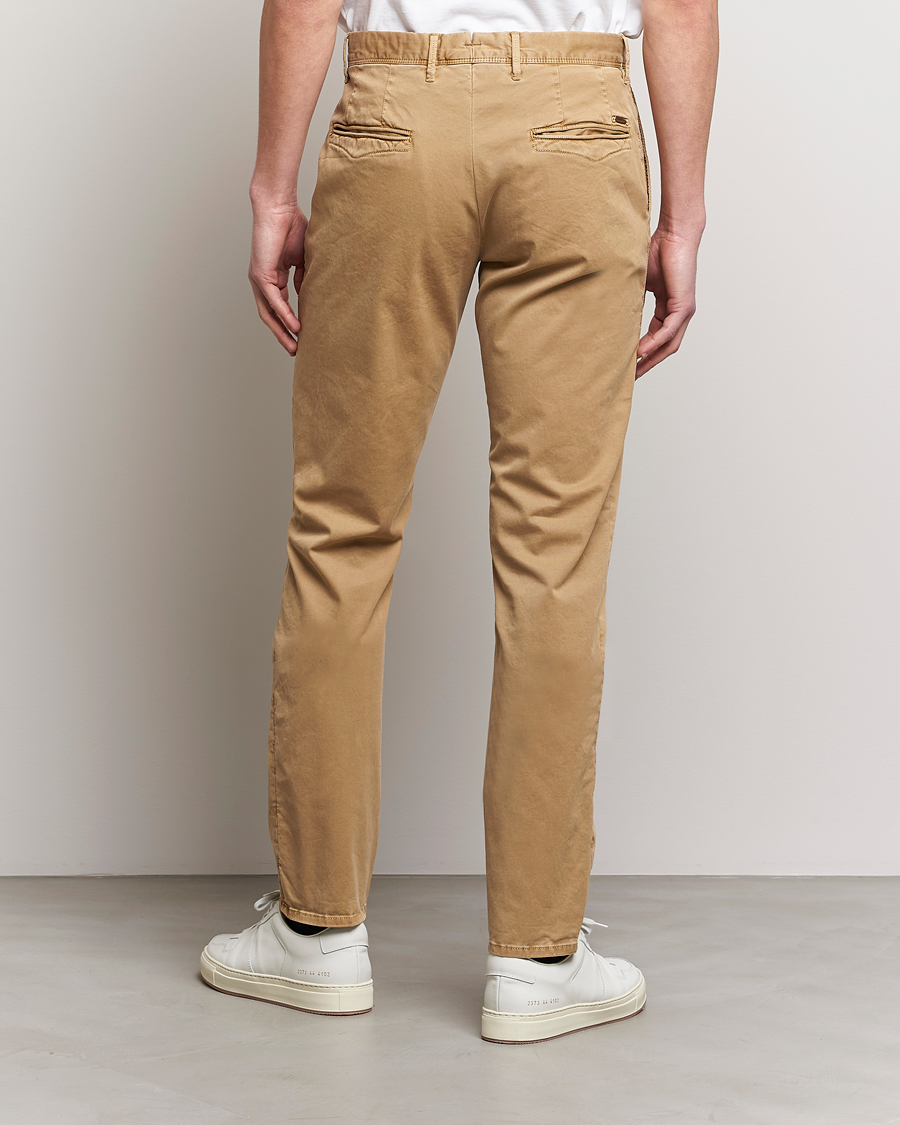 Mies | Housut | Incotex | Slim Fit Garment Dyed Slacks Khaki