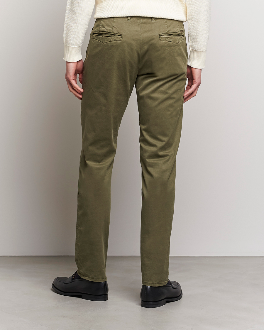 Mies | Housut | Incotex | Slim Fit Garment Dyed Slacks Olive
