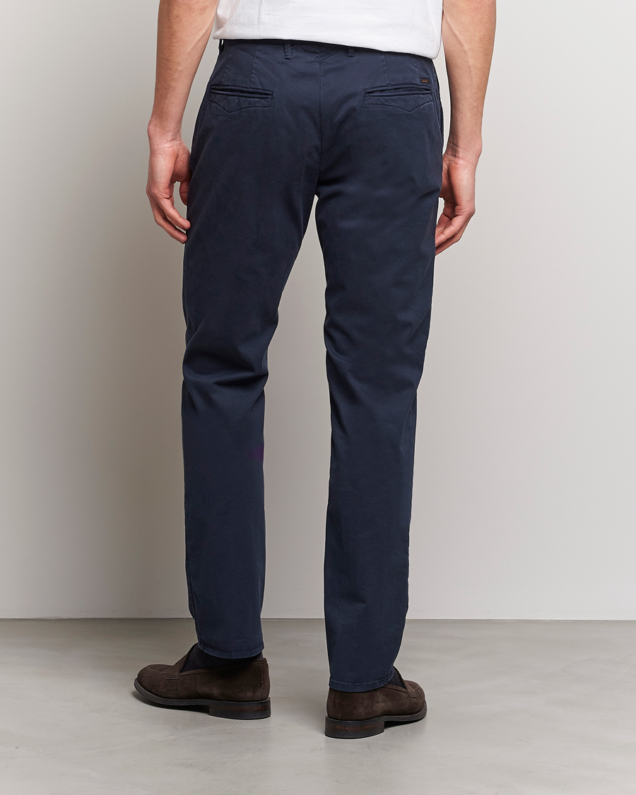 Mies | Housut | Incotex | Slim Fit Garment Dyed Slacks Navy