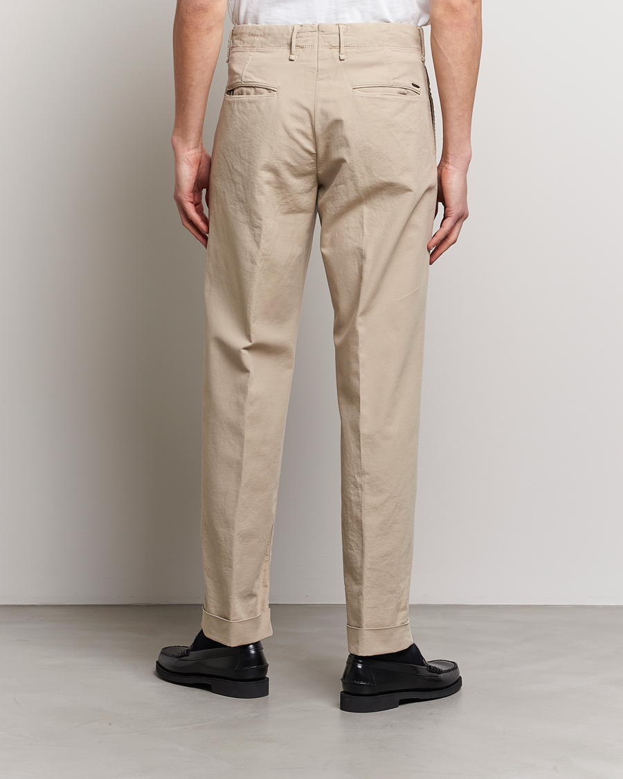 Mies | Housut | Incotex | Regular Fit Cotton Stretch Slacks Beige