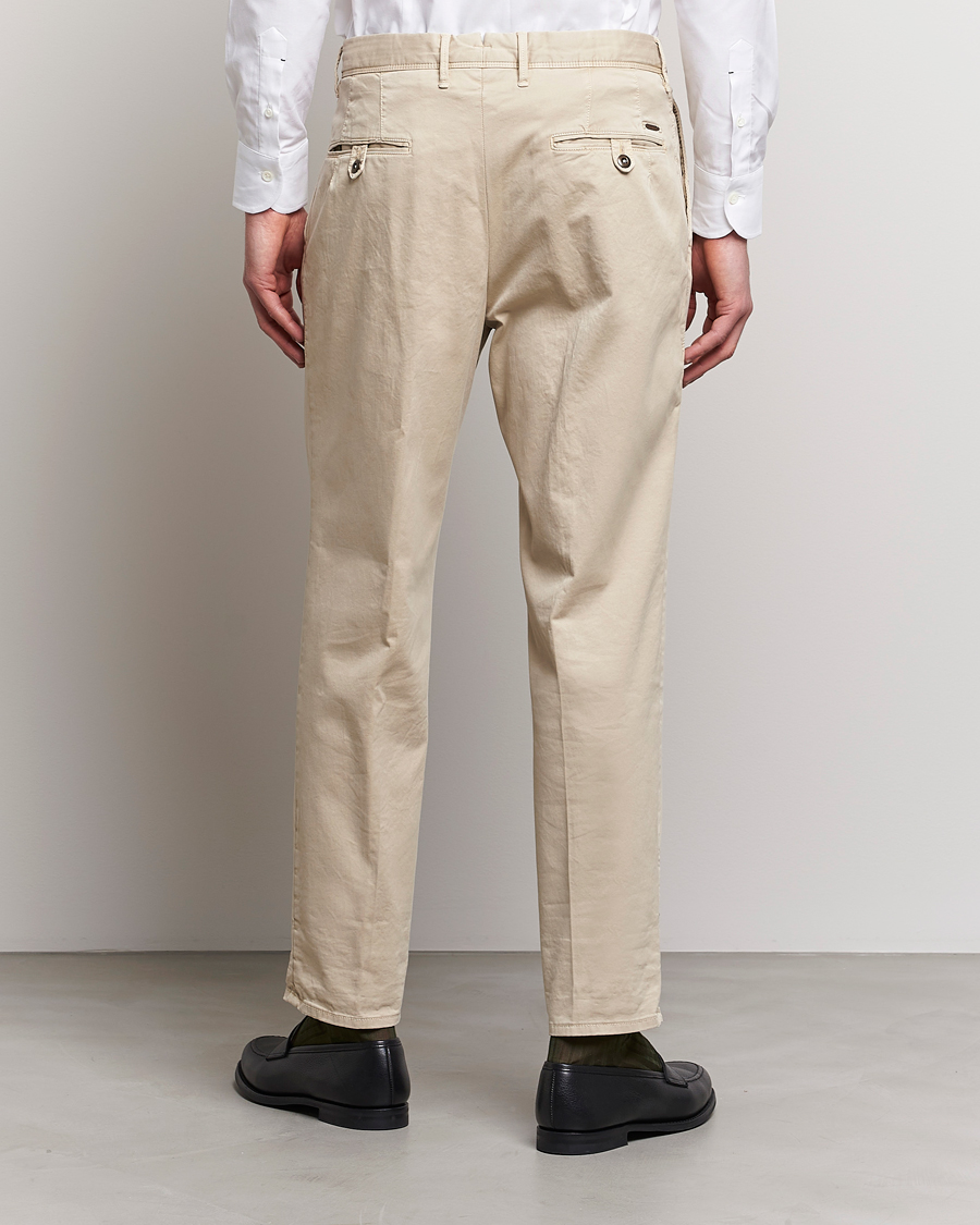 Mies | Housut | Incotex | Tapered Fit Pleated Slacks Beige