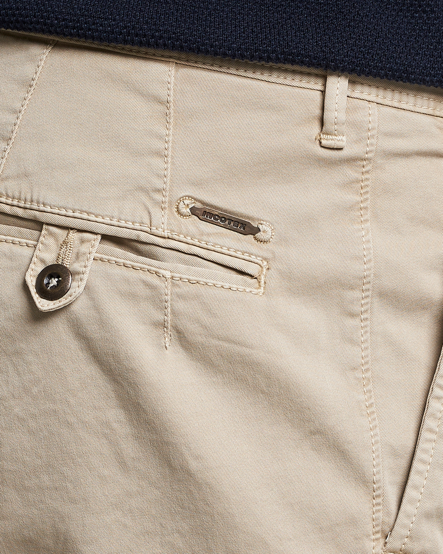 Mies | Housut | Incotex | Tapered Fit Pleated Slacks Beige