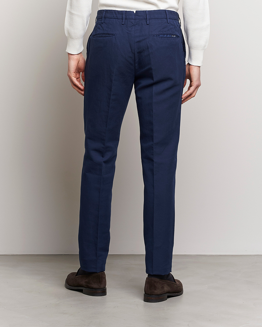 Mies | Housut | Incotex | Slim Fit Comfort Chinos Dark Blue