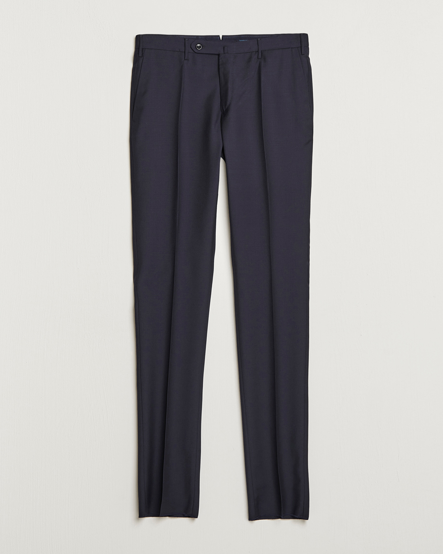 Mies | Housut | Incotex | Slim Fit Tropical Wool Trousers Navy