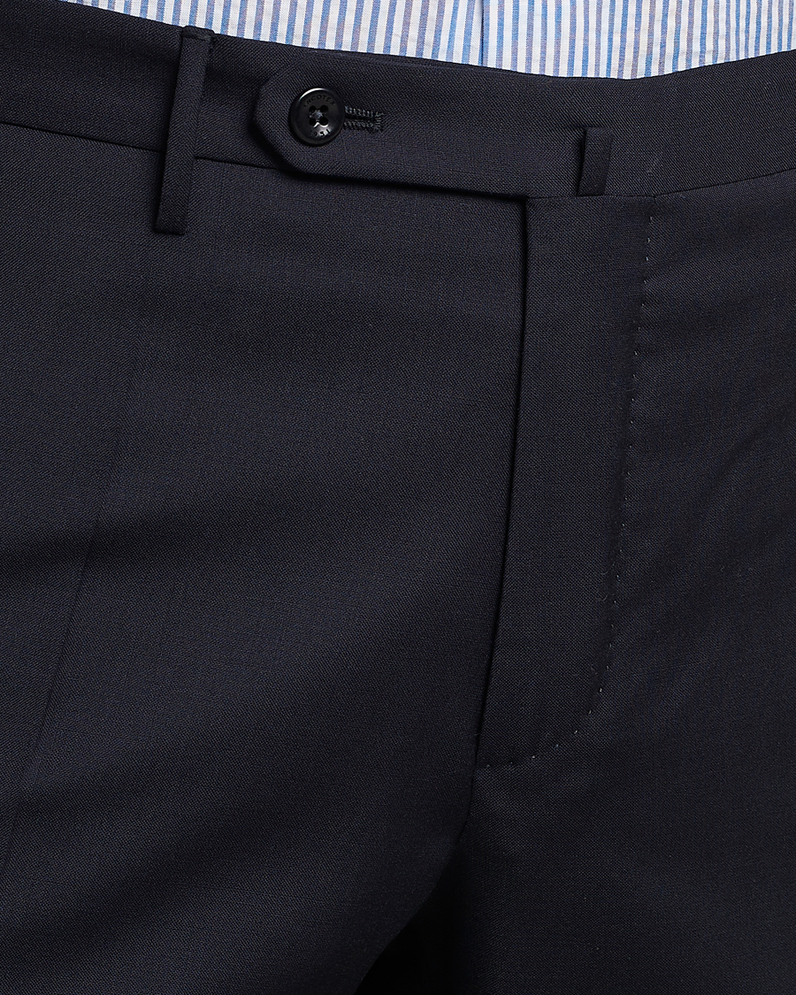 Mies | Housut | Incotex | Slim Fit Tropical Wool Trousers Navy