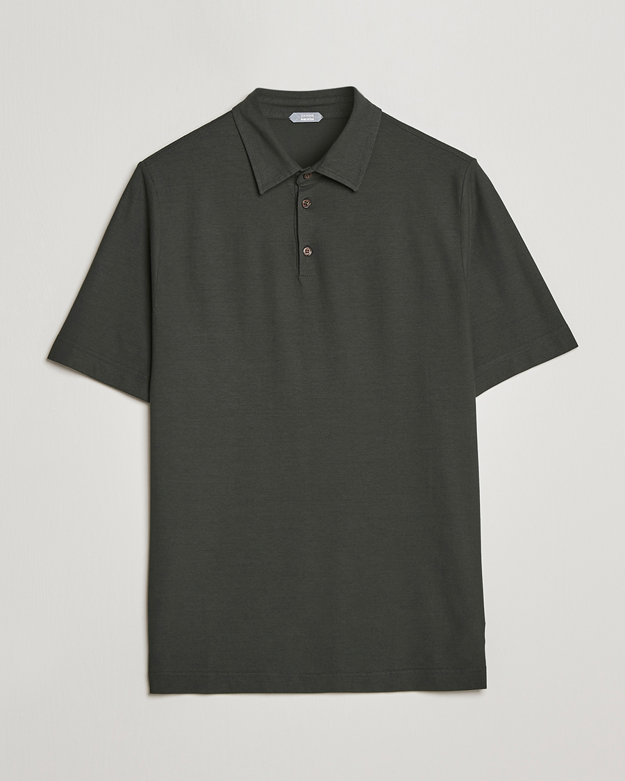 Mies | Pikeet | Zanone | Ice Cotton Polo Military