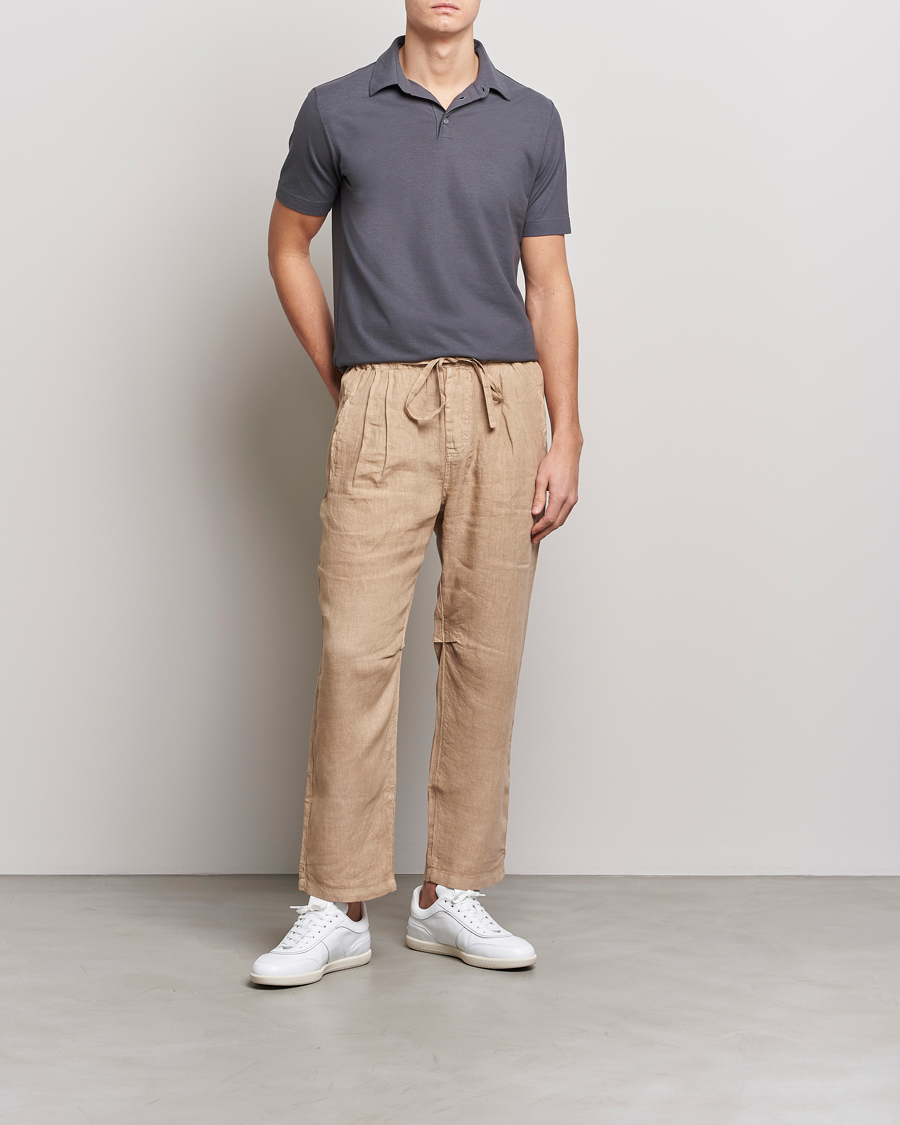 Mies | Pikeet | Zanone | Ice Cotton Polo Dark Grey