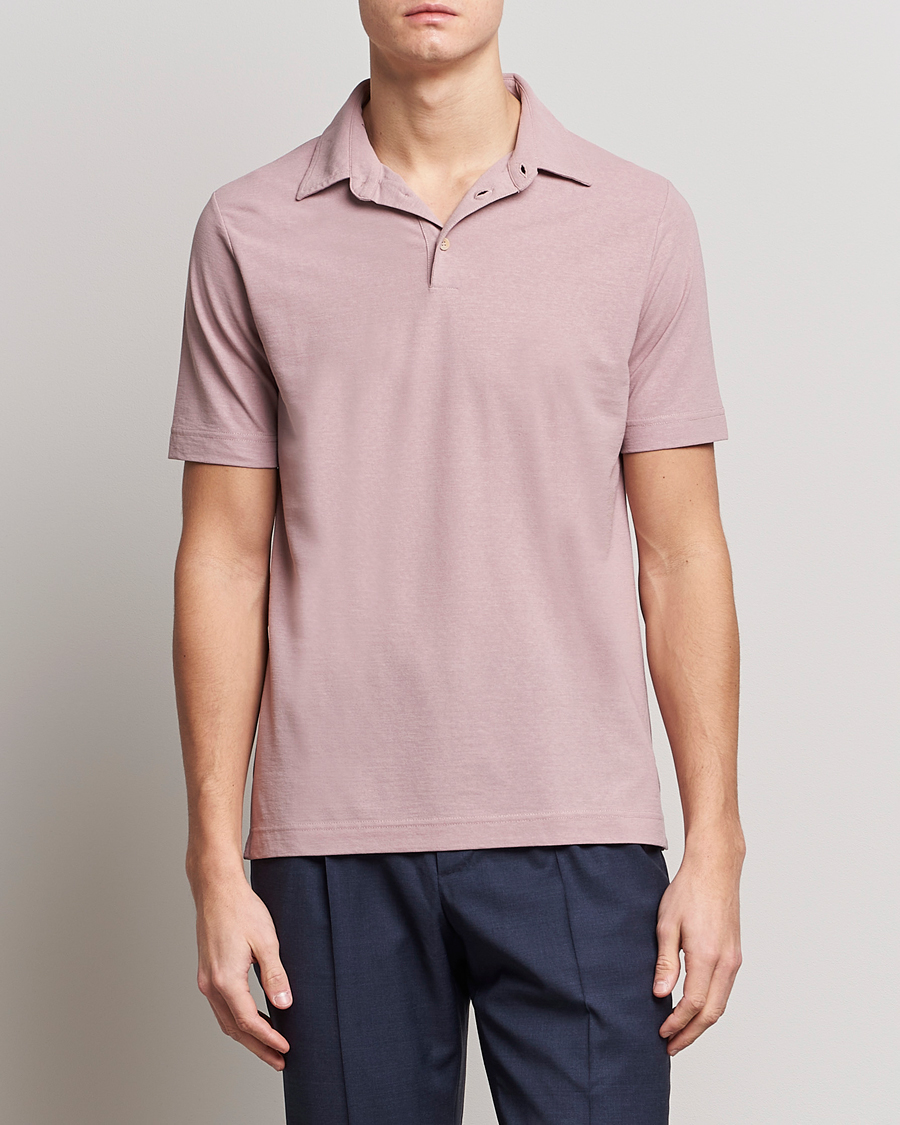 Mies |  | Zanone | Ice Cotton Polo Washed Pink