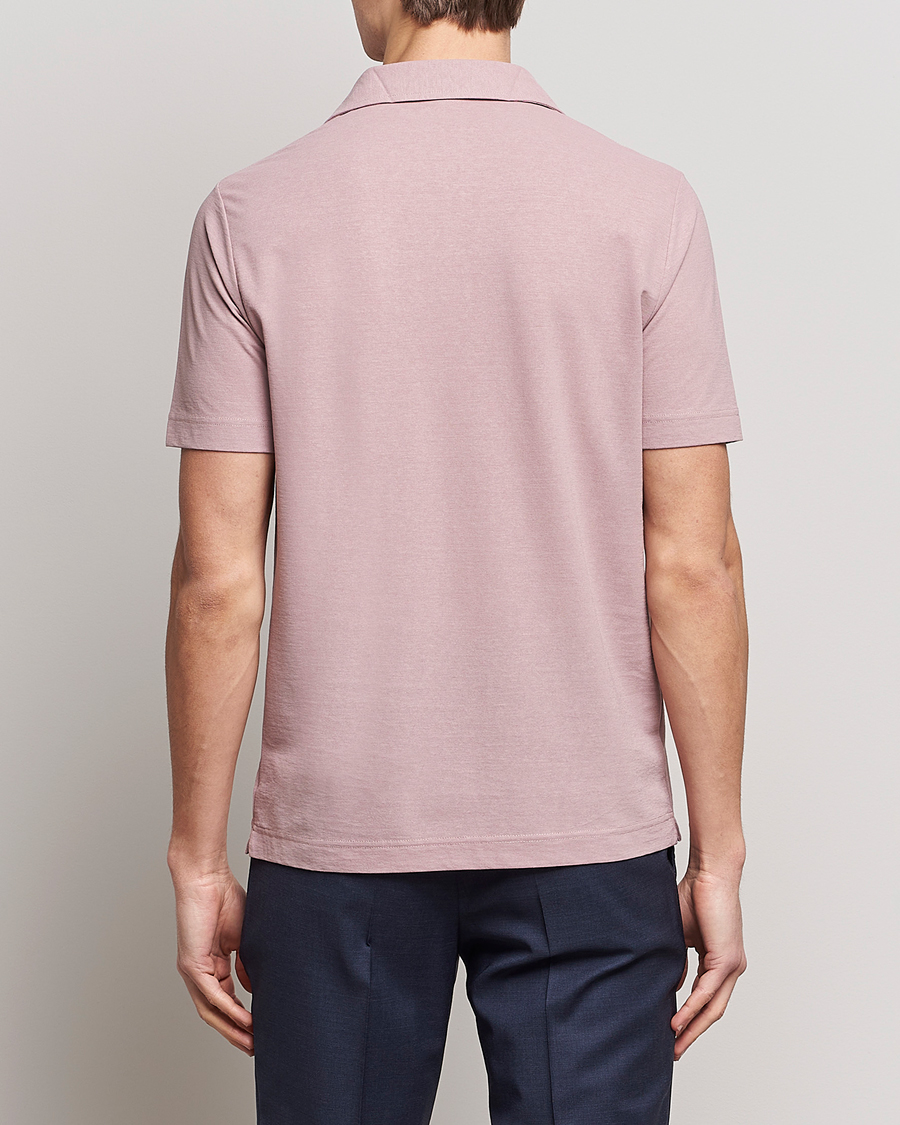 Mies | Pikeet | Zanone | Ice Cotton Polo Washed Pink