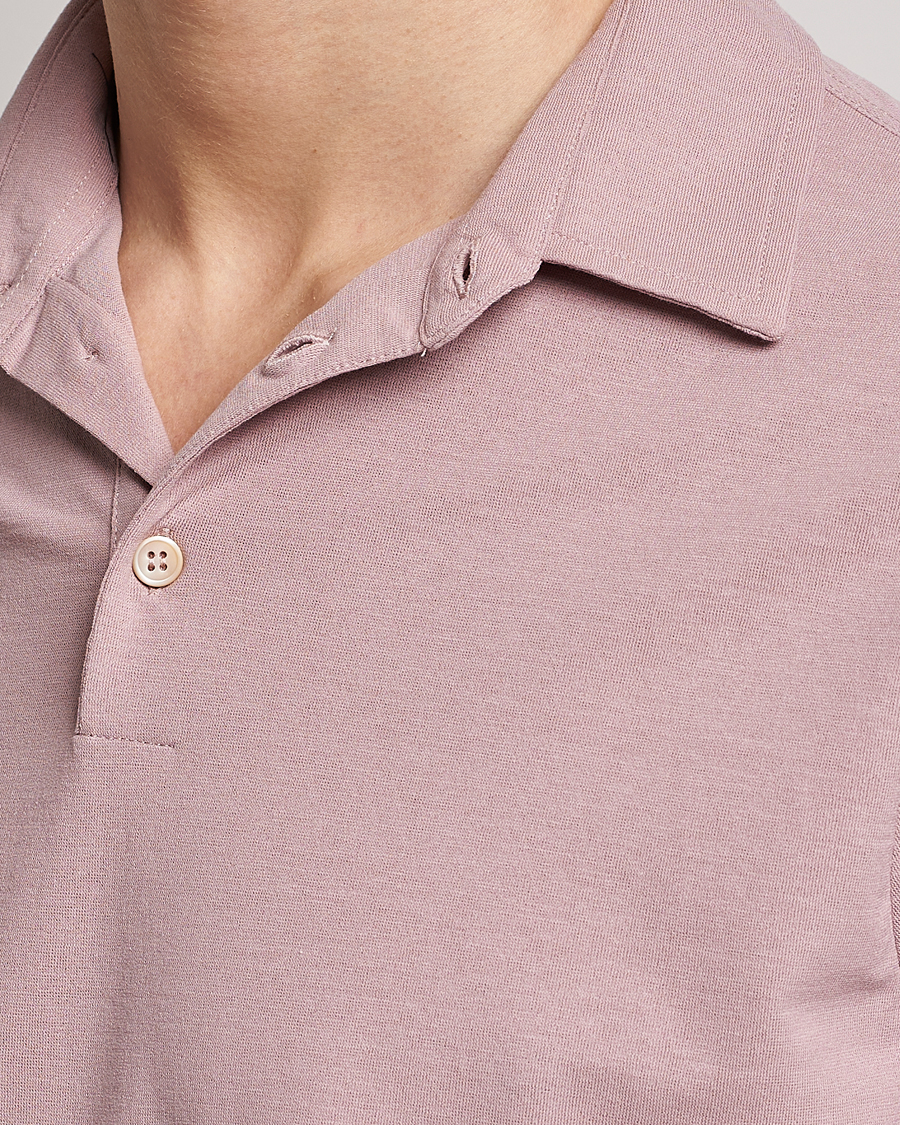 Mies | Pikeet | Zanone | Ice Cotton Polo Washed Pink