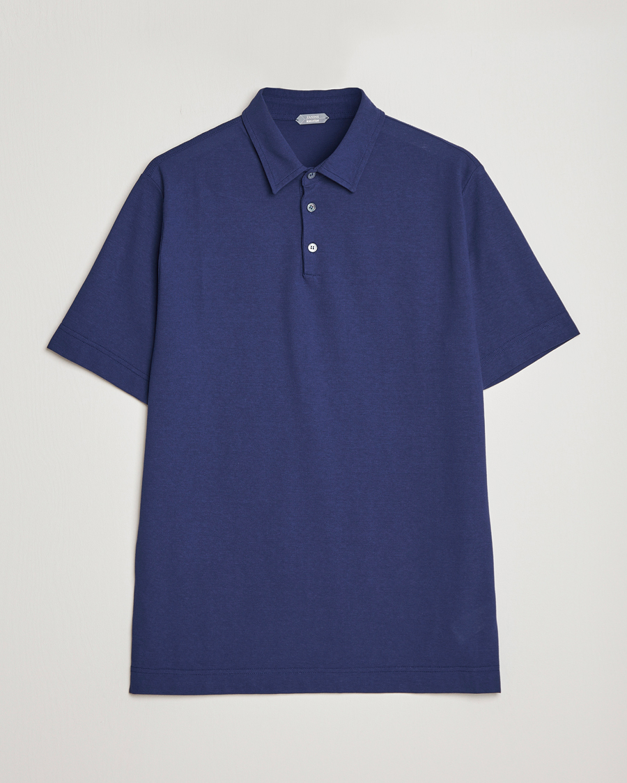 Mies | Pikeet | Zanone | Ice Cotton Polo Electric Blue