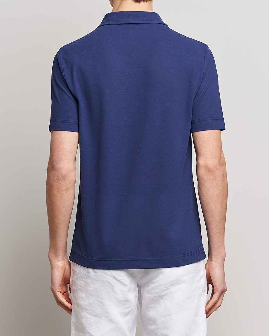 Mies | Pikeet | Zanone | Ice Cotton Polo Electric Blue