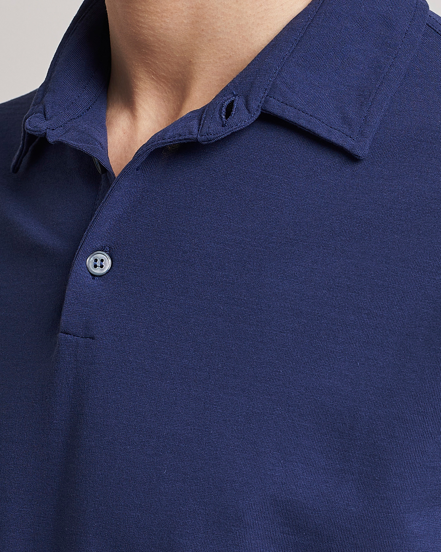 Mies | Pikeet | Zanone | Ice Cotton Polo Electric Blue