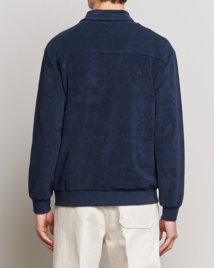 Mies | Puserot | Zanone | Terry Cotton Jersey Jacket Navy