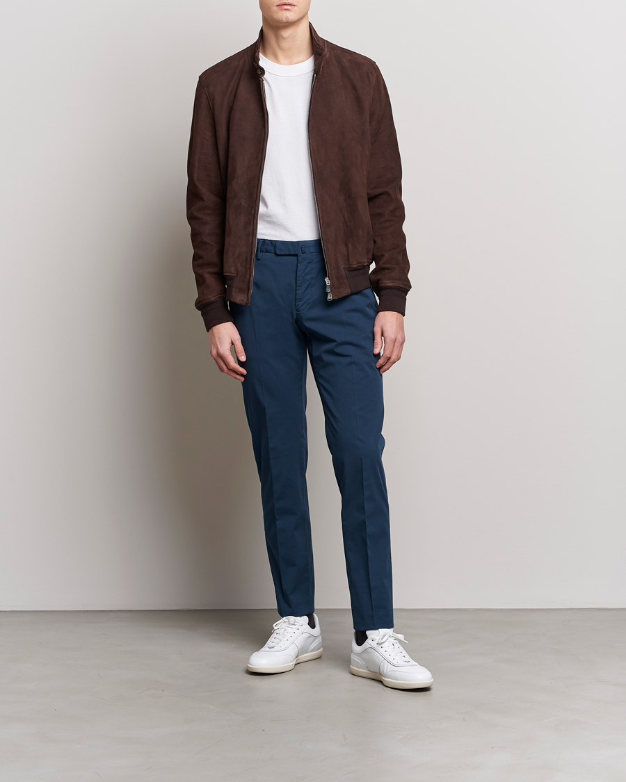 Mies | Housut | Incotex | Slim Fit Chinolino Trousers Navy