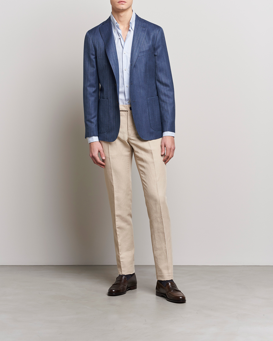 Mies | Housut | Incotex | Slim Fit Chinolino Trousers Beige