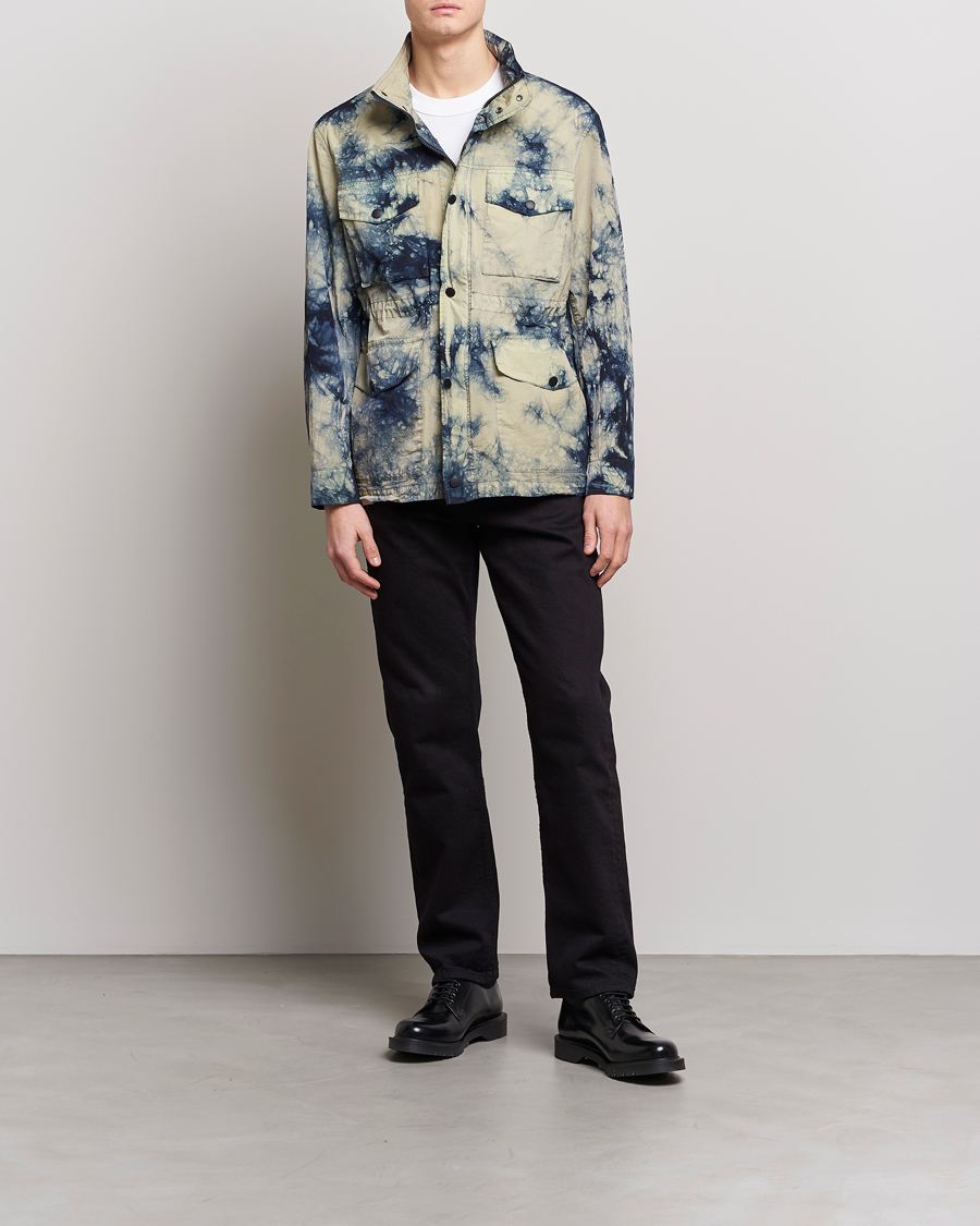Mies | Takit | J.Lindeberg | Hayes Tie Dye Recycled Nylon Field Jacket Aloe
