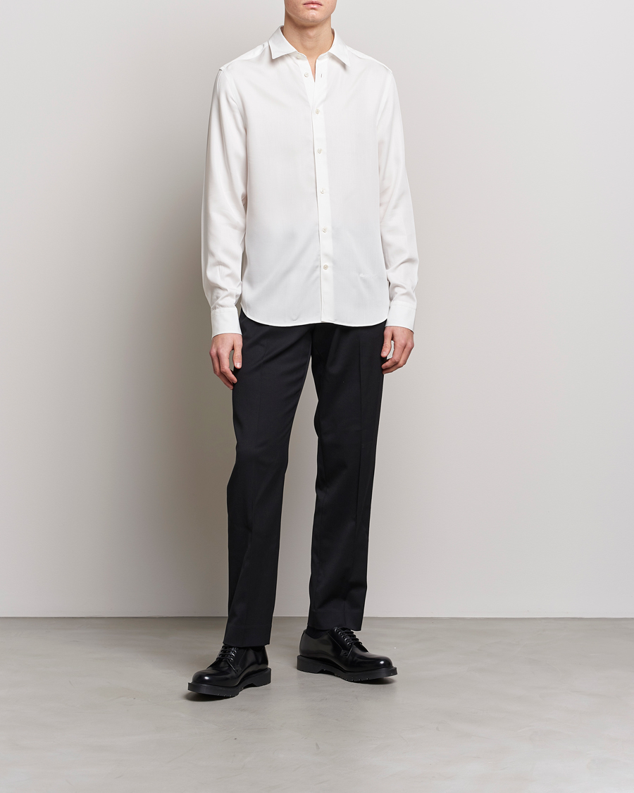 Mies | Kauluspaidat | J.Lindeberg | Slim Fit Comfort Tencel Shirt Cloud White