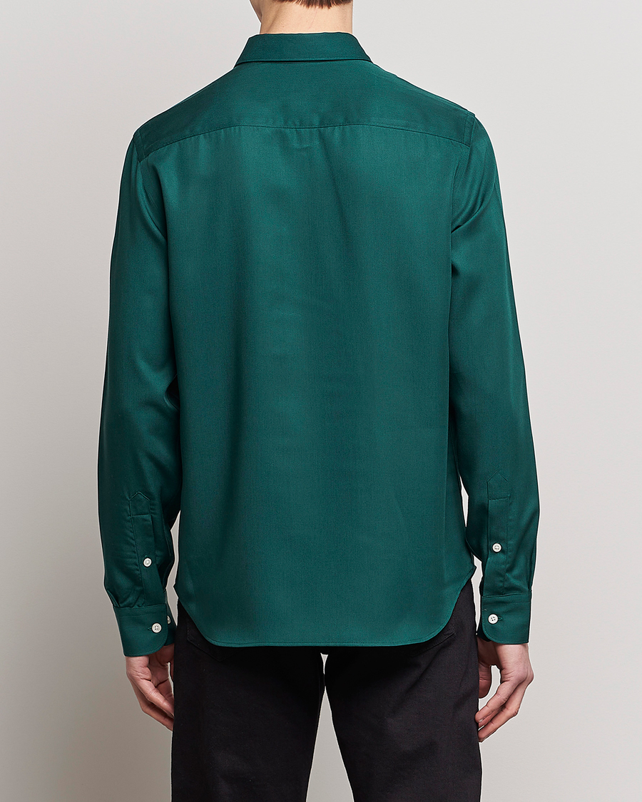 Mies | Kauluspaidat | J.Lindeberg | Slim Fit Comfort Tencel Shirt Rain Forest