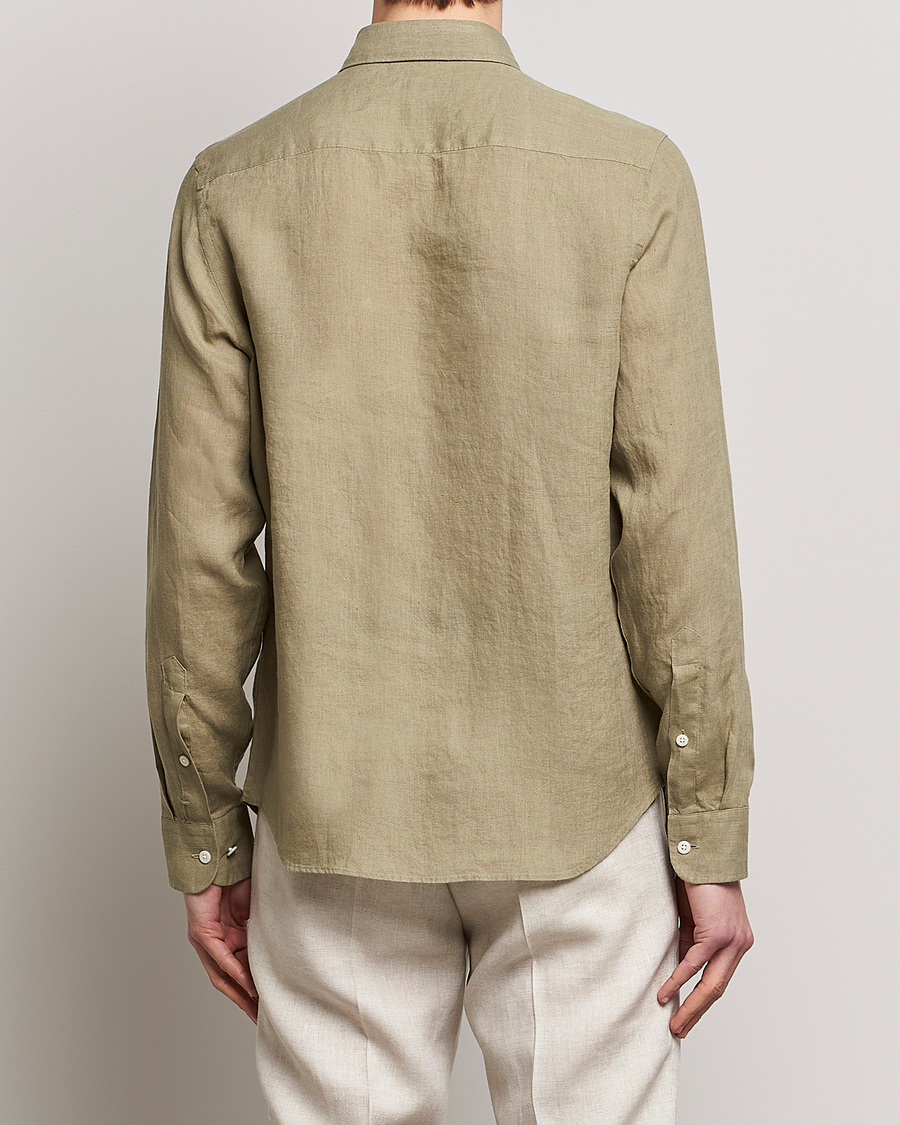 Mies | Kauluspaidat | J.Lindeberg | Slim Fit Clean Linen Shirt Aloe