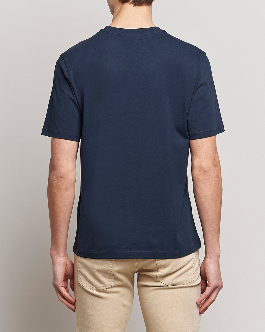 Mies | T-paidat | J.Lindeberg | Dale Organic Cotton Patch T-Shirt Navy