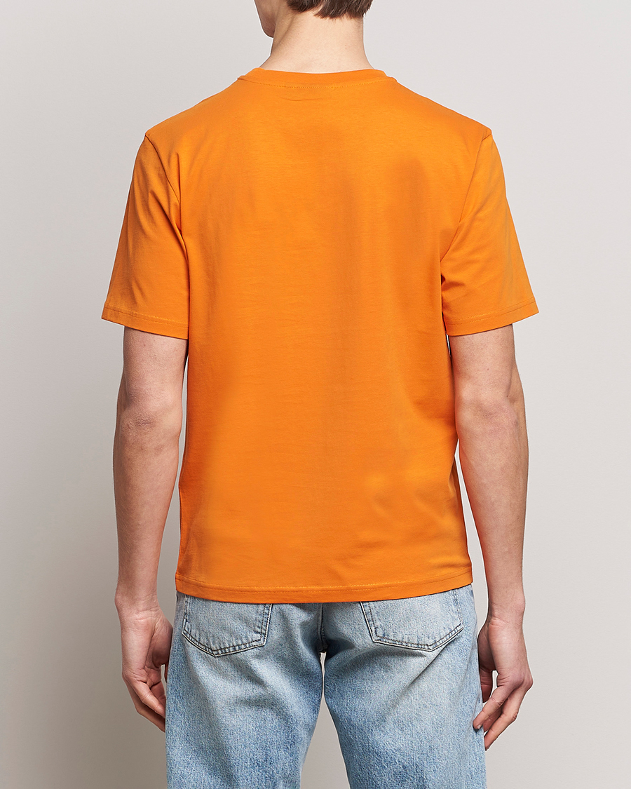 Mies | T-paidat | J.Lindeberg | Dale Organic Cotton Patch T-Shirt Russet Orange