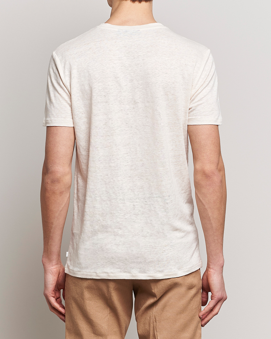 Mies | T-paidat | J.Lindeberg | Coma Linen Tee Turtledove
