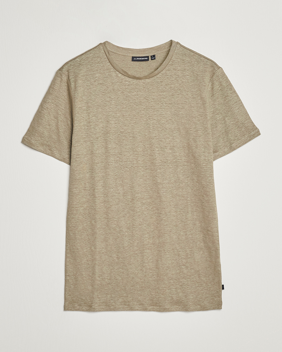 Mies | T-paidat | J.Lindeberg | Coma Linen Tee Aloe
