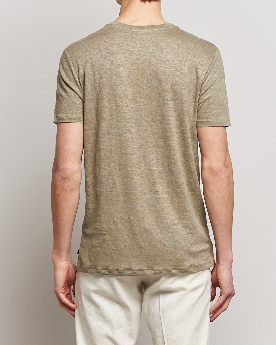 Mies | T-paidat | J.Lindeberg | Coma Linen Tee Aloe