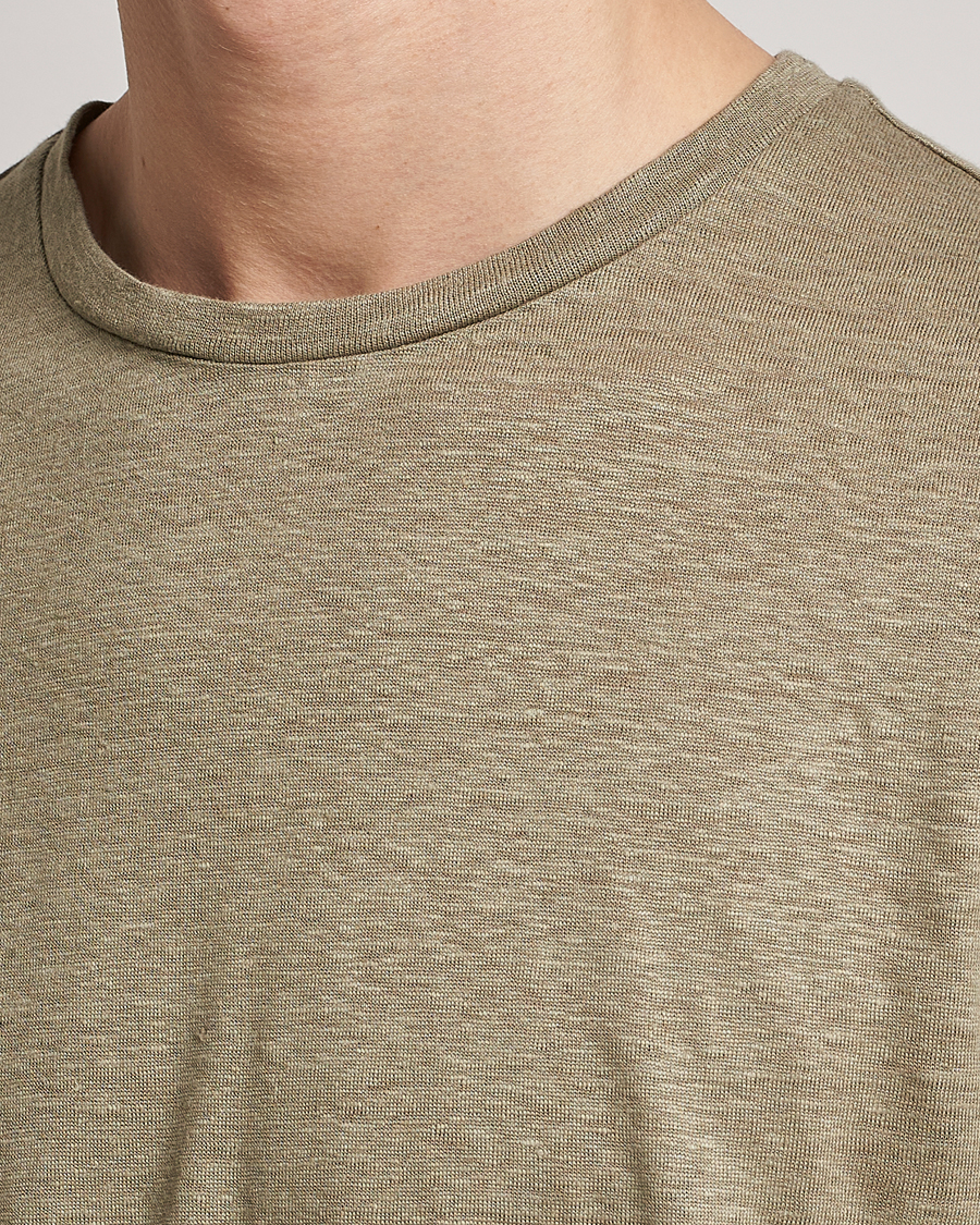 Mies | T-paidat | J.Lindeberg | Coma Linen Tee Aloe