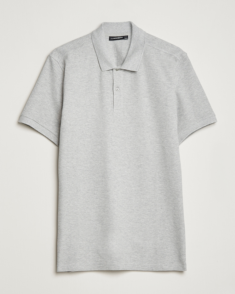 Mies | Pikeet | J.Lindeberg | Troy Clean Polo Light Grey Melange