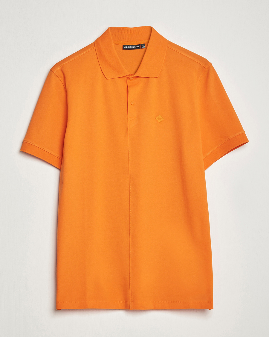 Mies | Pikeet | J.Lindeberg | Rubi Slim Fit Polo Russet Orange