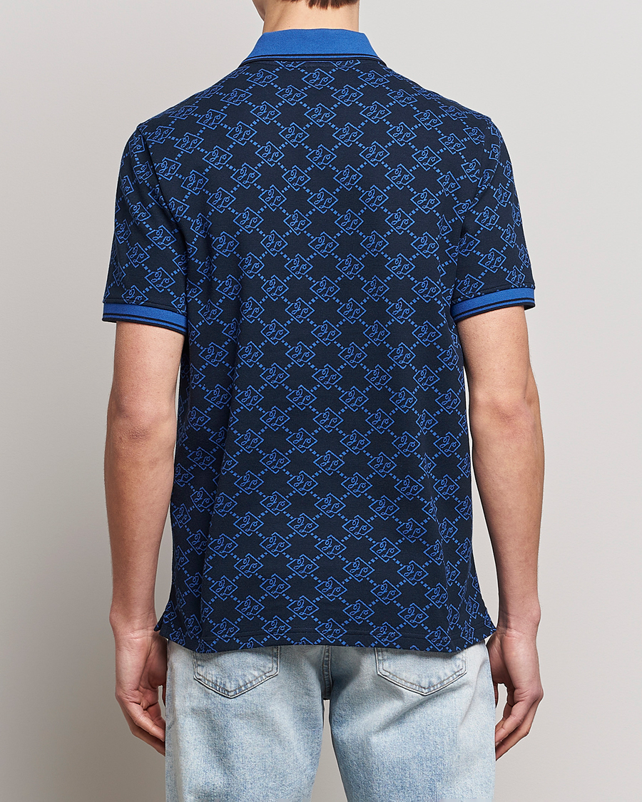 Mies | Pikeet | J.Lindeberg | Deklan Organic Cotton Jacquard Polo Navy