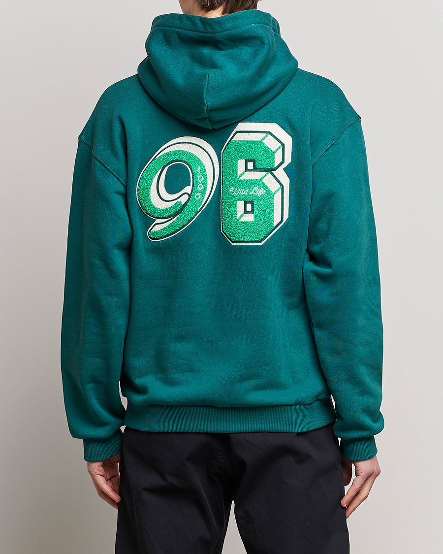 Mies | Puserot | J.Lindeberg | Karson Graphic Organic Cotton Hoodie Rain Forest