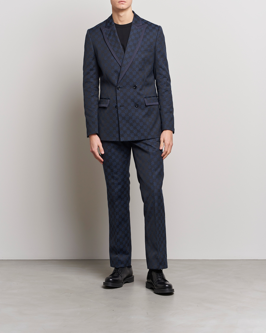 Mies | Housut | J.Lindeberg | Gomor JL Jacquard Trousers Navy
