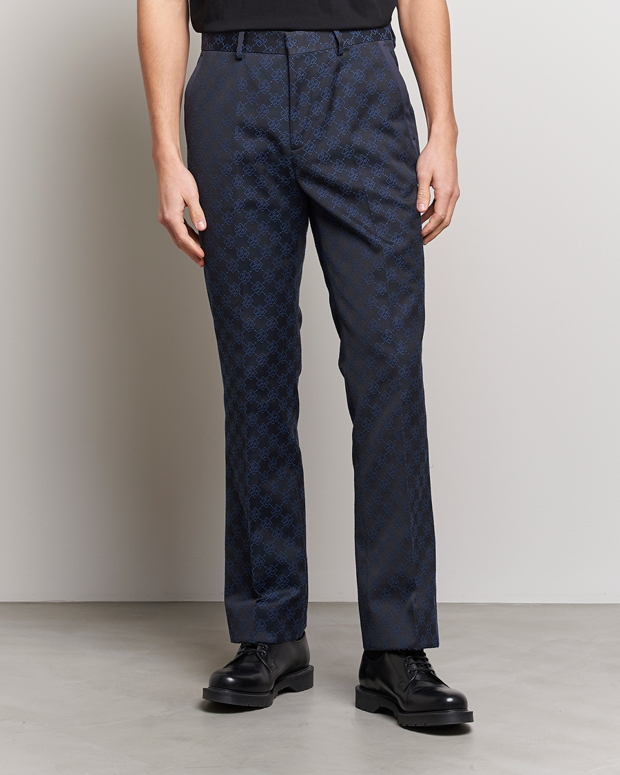 Mies | Housut | J.Lindeberg | Gomor JL Jacquard Trousers Navy