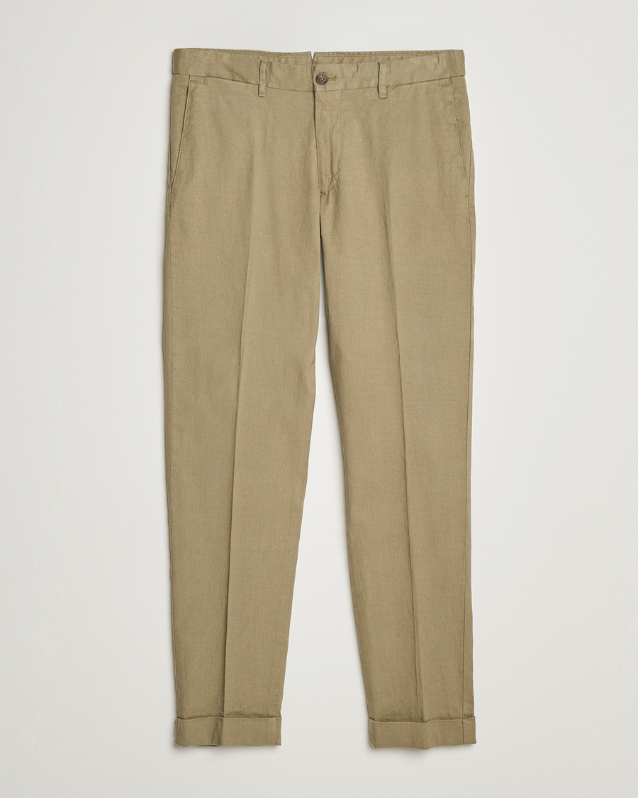 Mies | Housut | J.Lindeberg | Grant Stretch Cotton/Linen Trousers Aloe